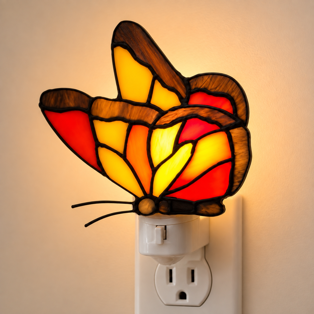 Colorful Butterfly Plug-In Night Light