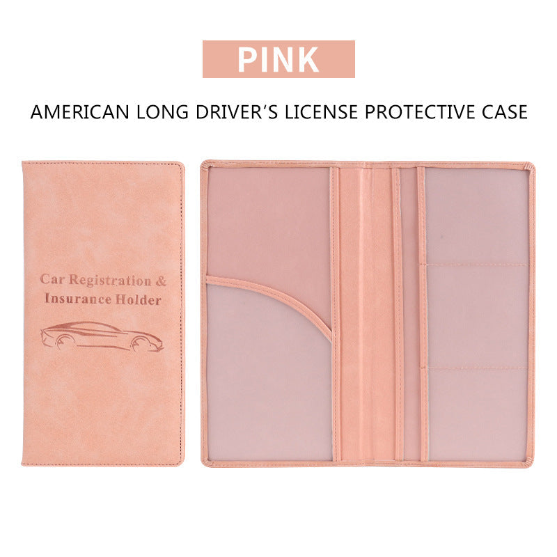 π Car Registration & Insurance Document Holder | Premium PU Leather Organizer