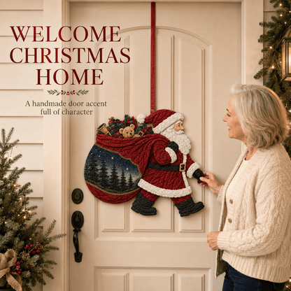 🔥Limited Time 50% OFF - 🧵 Christmas Fabric Art Door Hanging Craft Kit