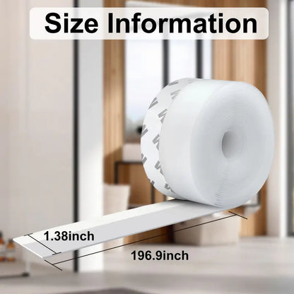 16.4Ft Door Weather Stripping | Adhesive Draft Stopper Seal Strip for Doors, Windows & Shower Doors