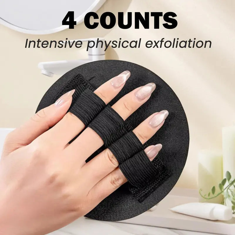 Soft Silicone Shower Scrubber – Gentle Exfoliating Body Brush (4-Pack)
