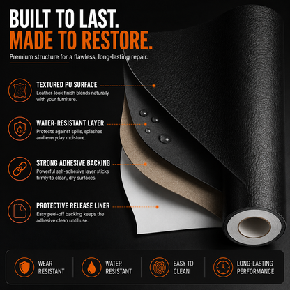 ✨ Self-Adhesive Leather Repair Roll – Quick Fix for Sofas, Car Seats & Chairs