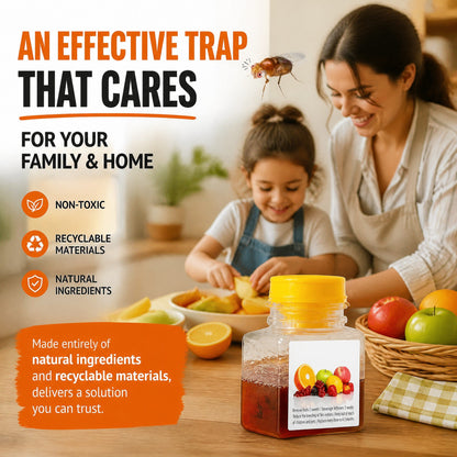 🔥Ultra-Strong Fruit Fly Trap - User Friendly (Up to 3 Weeks per Bottle)