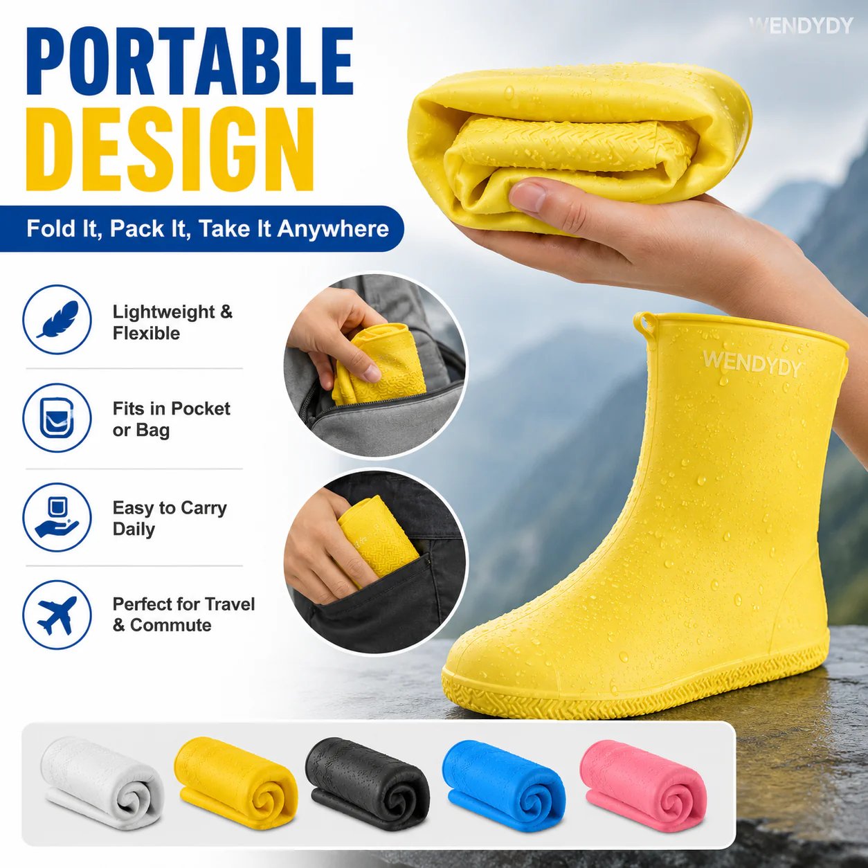 🏆 Last Day 50% OFF !! 🔥 Buy more save more 🎁 Thick Wear-Resistant Waterproof Shoe Cover