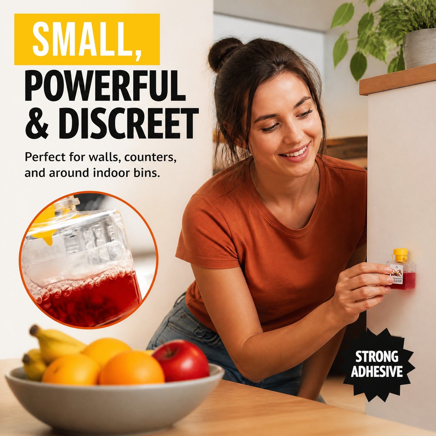 🔥Ultra-Strong Fruit Fly Trap - User Friendly (Up to 3 Weeks per Bottle)