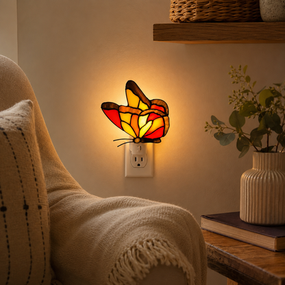 Colorful Butterfly Plug-In Night Light
