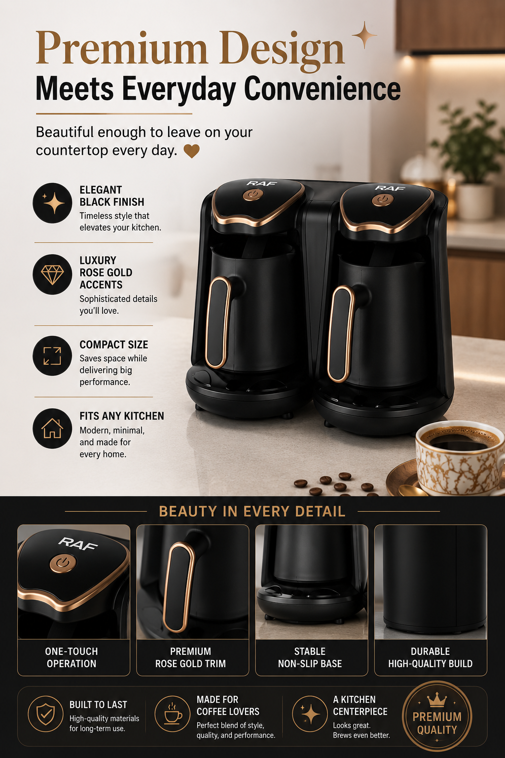 High-pressure extraction and concentration coffee machine