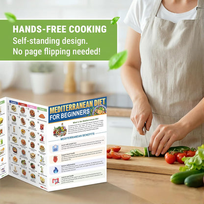 🥗Feel More Confident About Everyday Meals - 6-Piece Mediterranean Meal Planning Set With A 28-Day Guide And 80 Recipes🍋