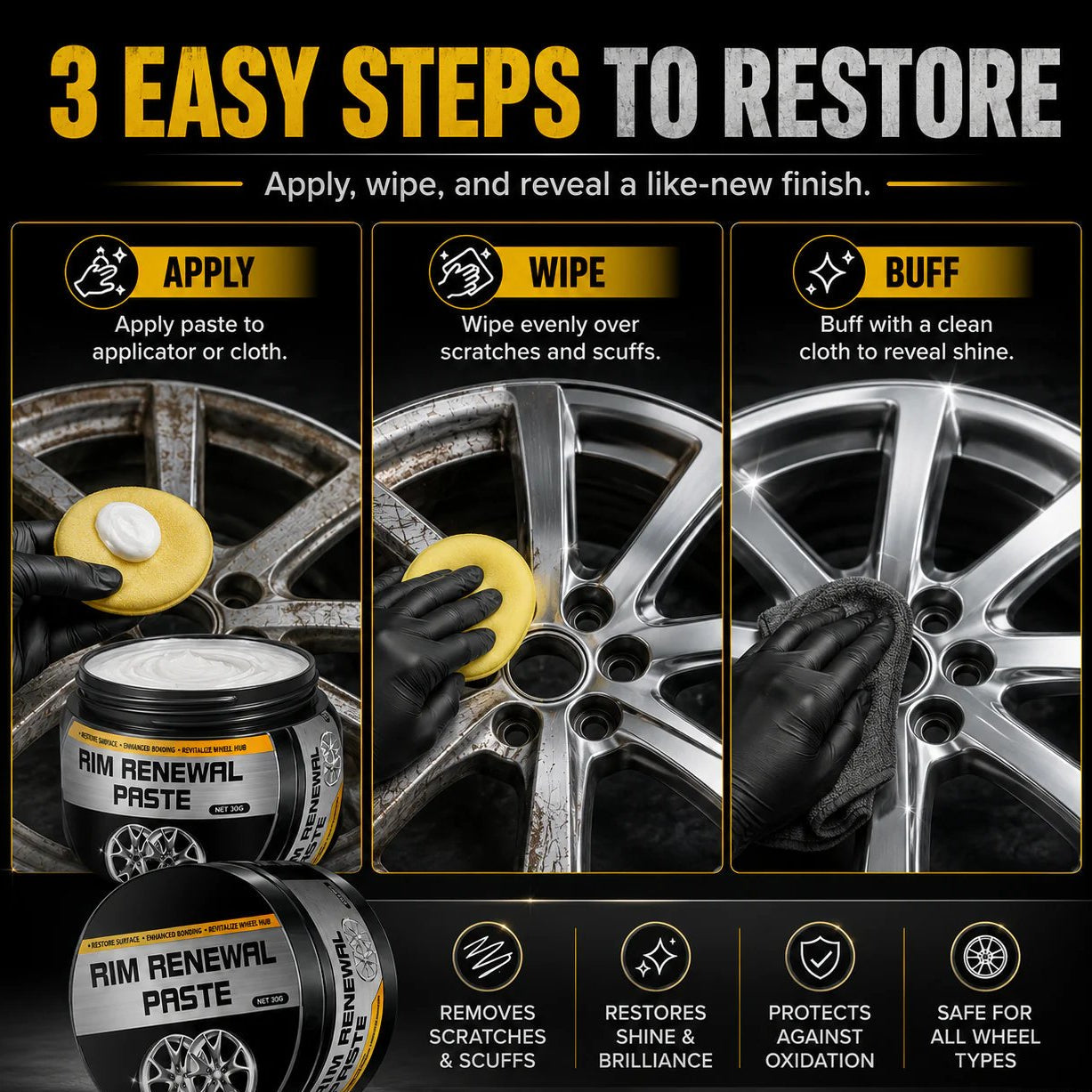 All-in-One Wheel Care & Restoration Paste