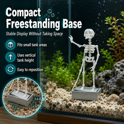 Dancing skeleton underwater