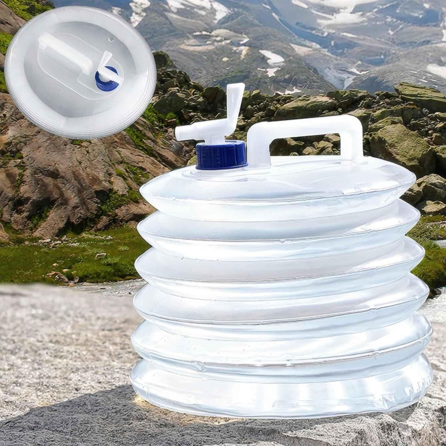10L Foldable BPA-Free Water Container with Tap
