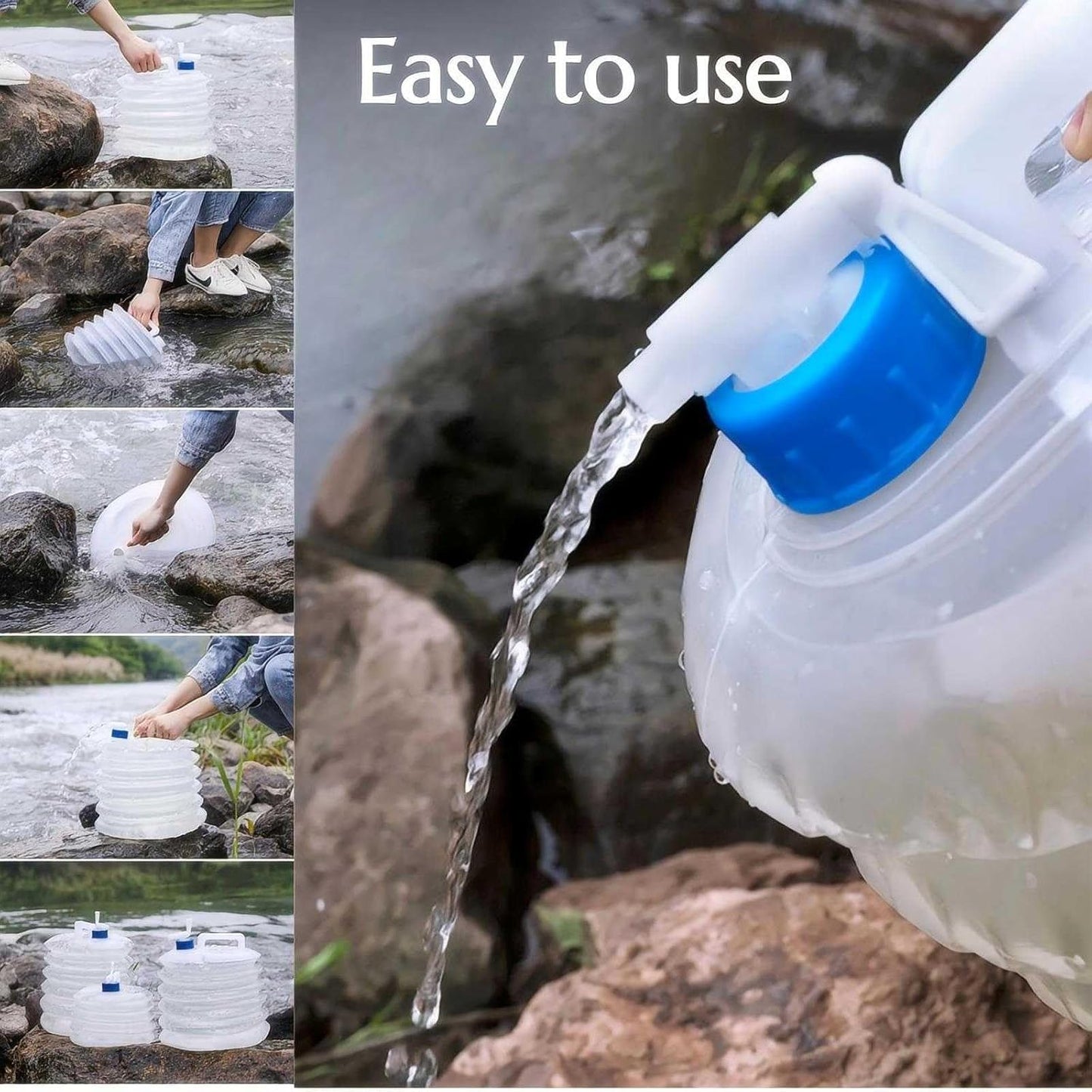 10L Foldable BPA-Free Water Container with Tap