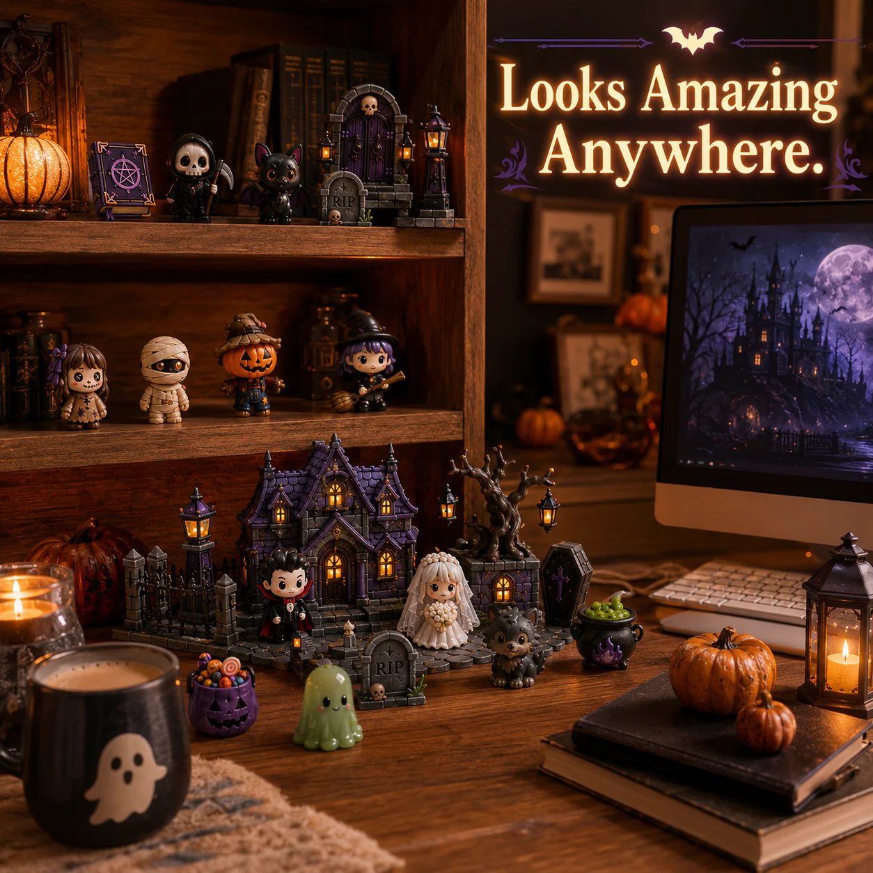🔥 Build Your Own Spooky Haunted House 👻 DIY Halloween Decor Kit for Endless Halloween Fun