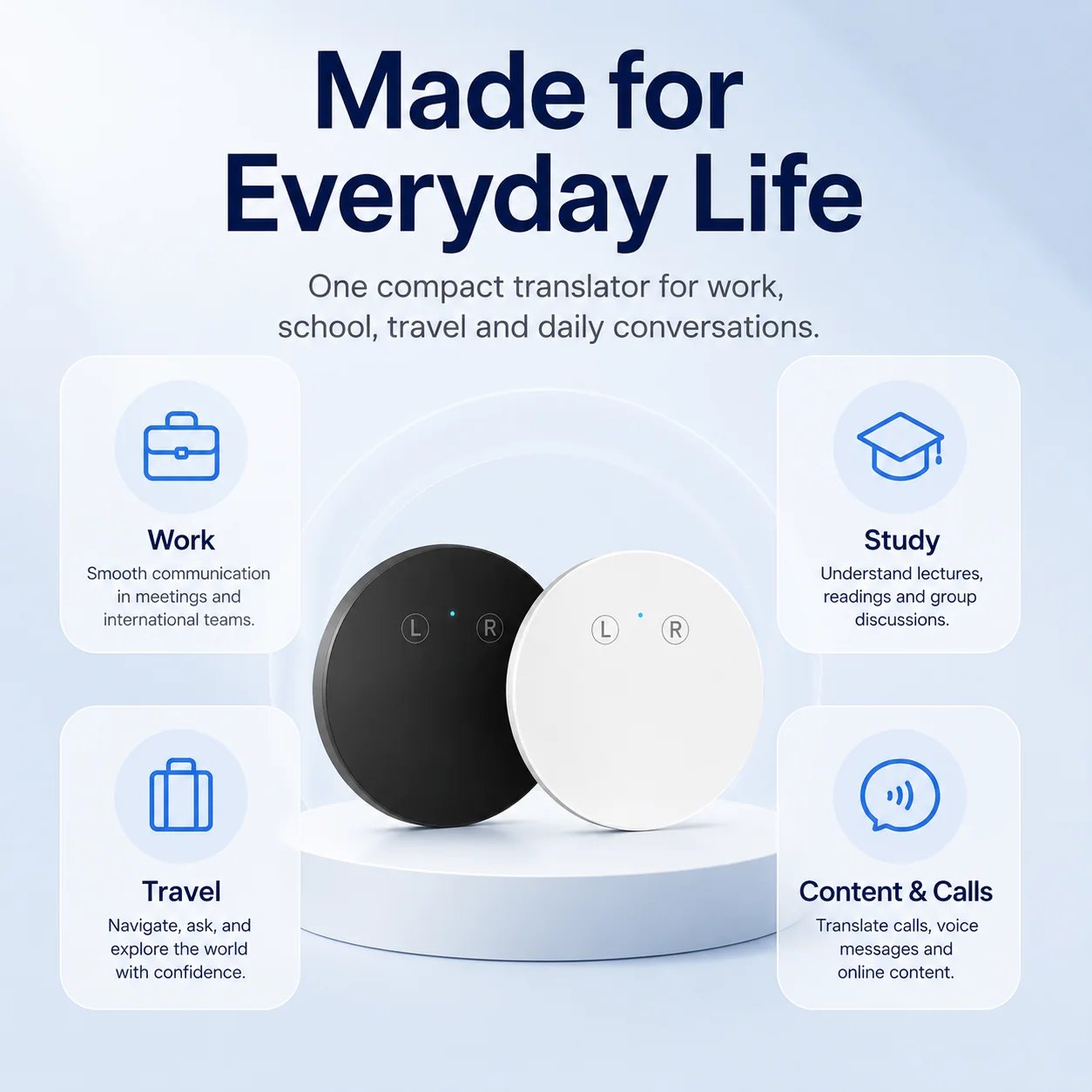 AI Pocket Translator – Real-Time Two-Way Voice Translation in 165+ Languages