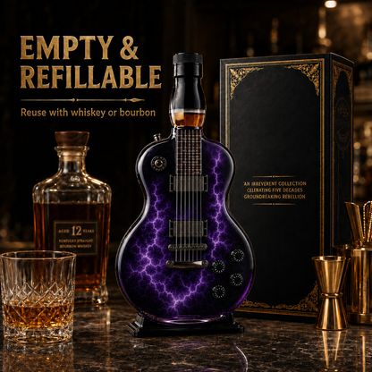 Guitar Collectible Glass Decanter 🎸