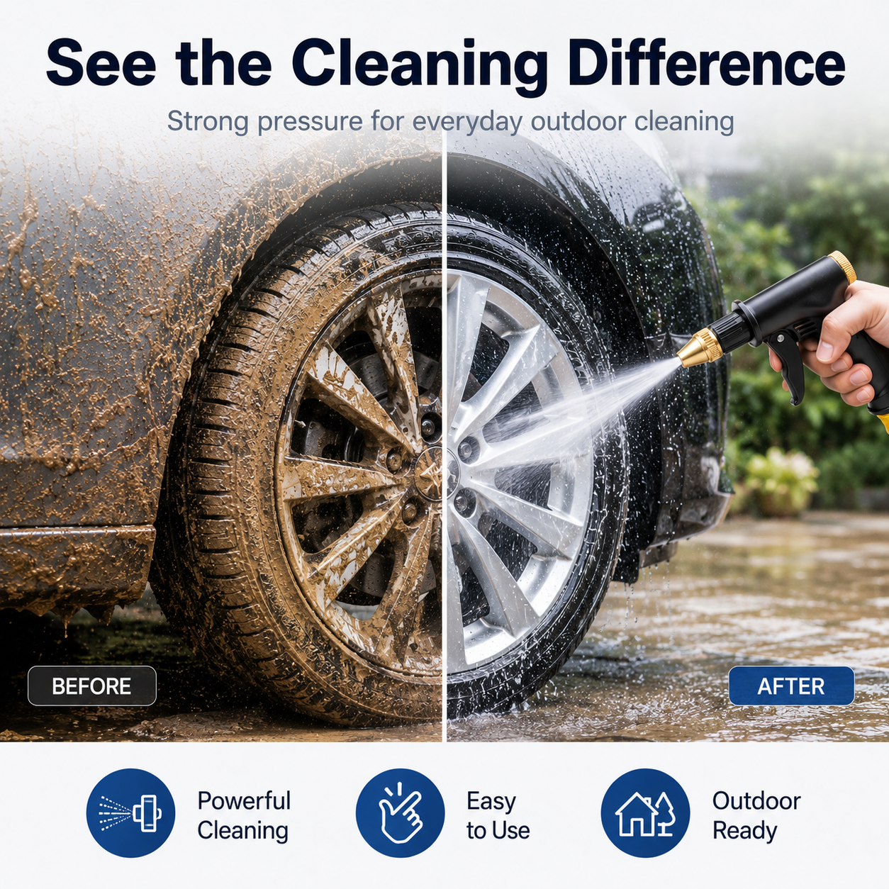🚀🔥55% OFF TODAY💦 Premium High-Pressure Water Gun for Cars & Gardens