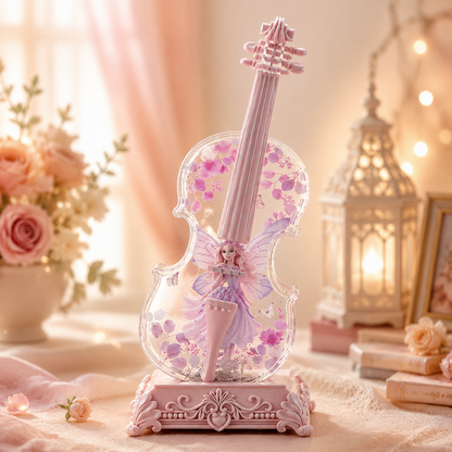 🎻 Crystal Violin Music Box – Bluetooth Speaker With Dream Light & Snow Effect