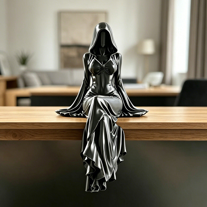 💃🖤Lady Reaper - Ethereal Hooded Figure Sculpture