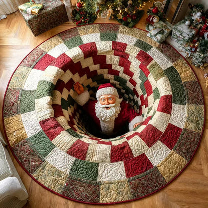 💀Halloween 3D Bottomless Illusion Rug Skeleton Pit Non-Slip Crystal Velvet Mat 🎃