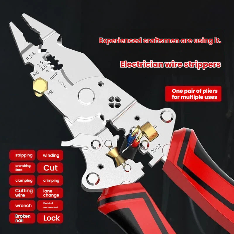 Multifunctional special electrician wire stripper pliers