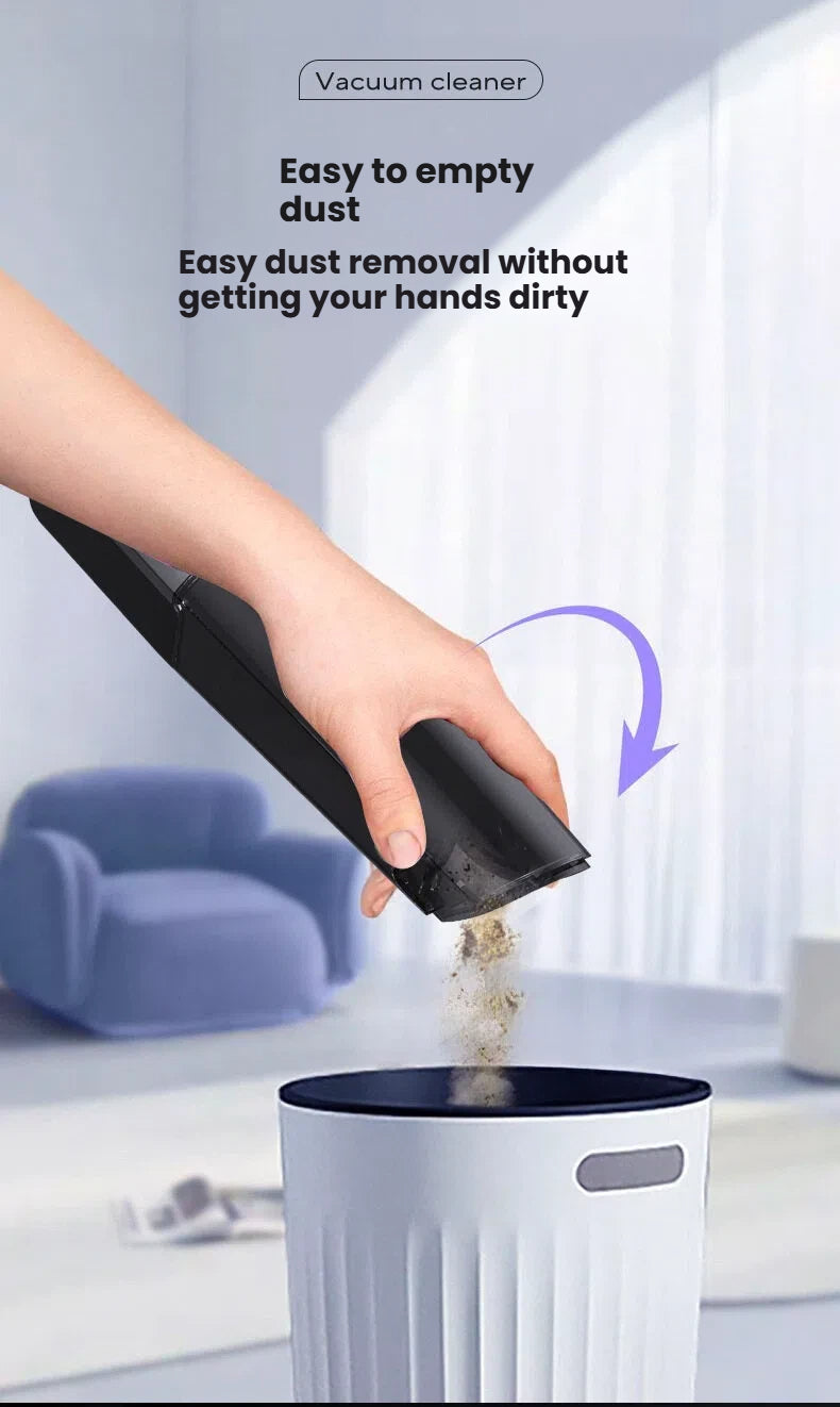 Portable vacuum cleaner for household and car use