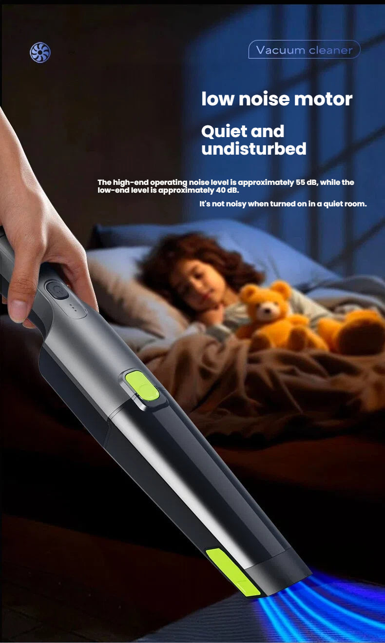 Portable vacuum cleaner for household and car use