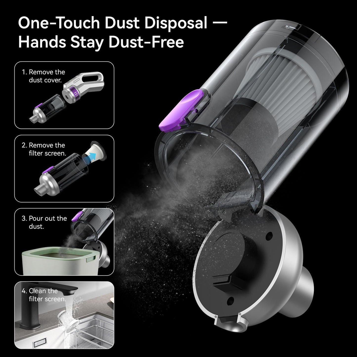 4-in-1 Cordless Smart Brushless Vacuum Cleaner