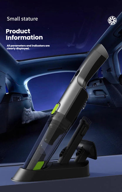 Portable vacuum cleaner for household and car use