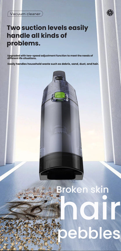 Portable vacuum cleaner for household and car use