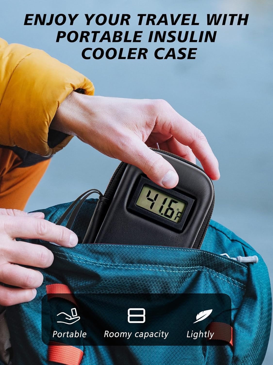 🔥 HOT SALE 49% OFF 🔥Insulin Cooler Travel Case with Temperature Display