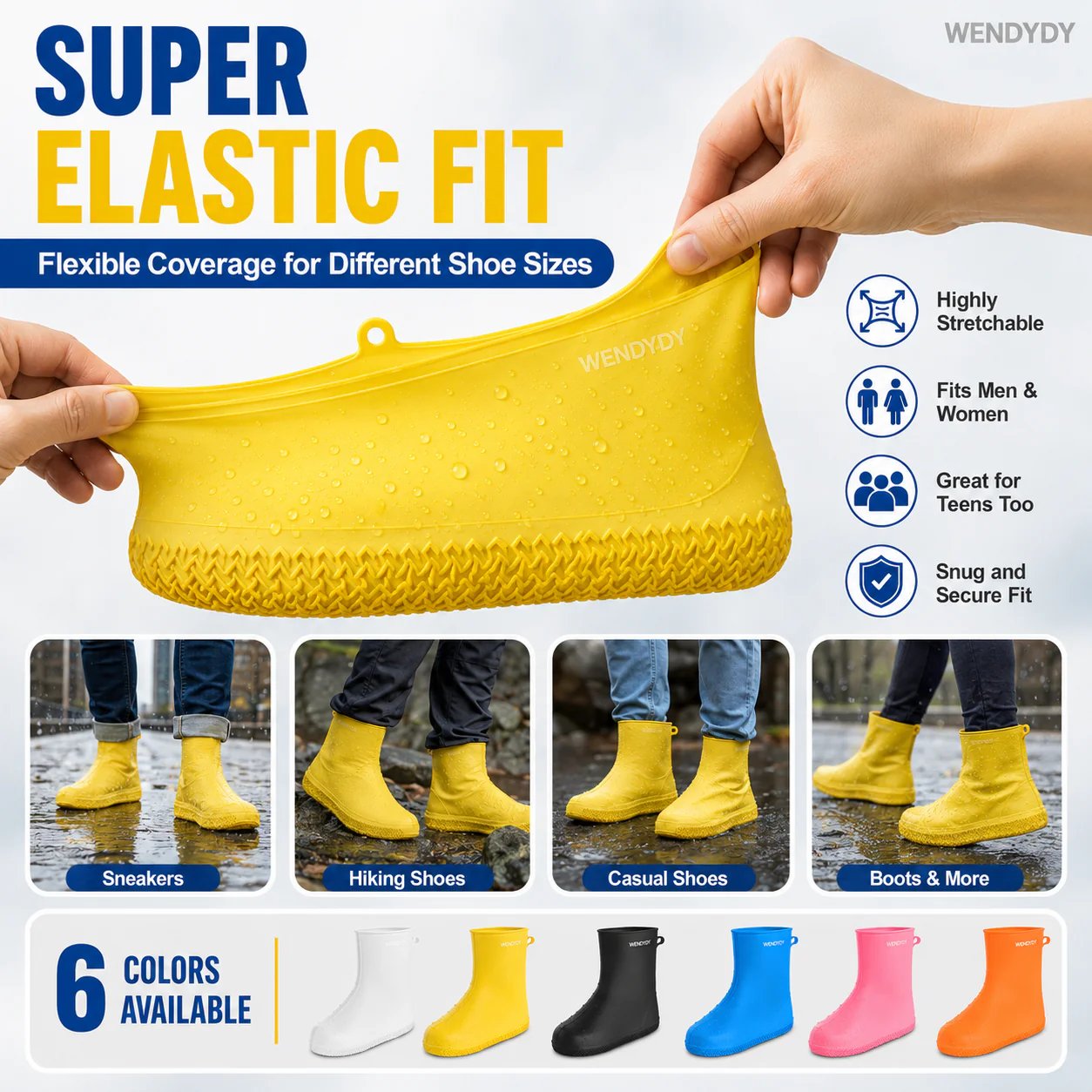 🏆 Last Day 50% OFF !! 🔥 Buy more save more 🎁 Thick Wear-Resistant Waterproof Shoe Cover