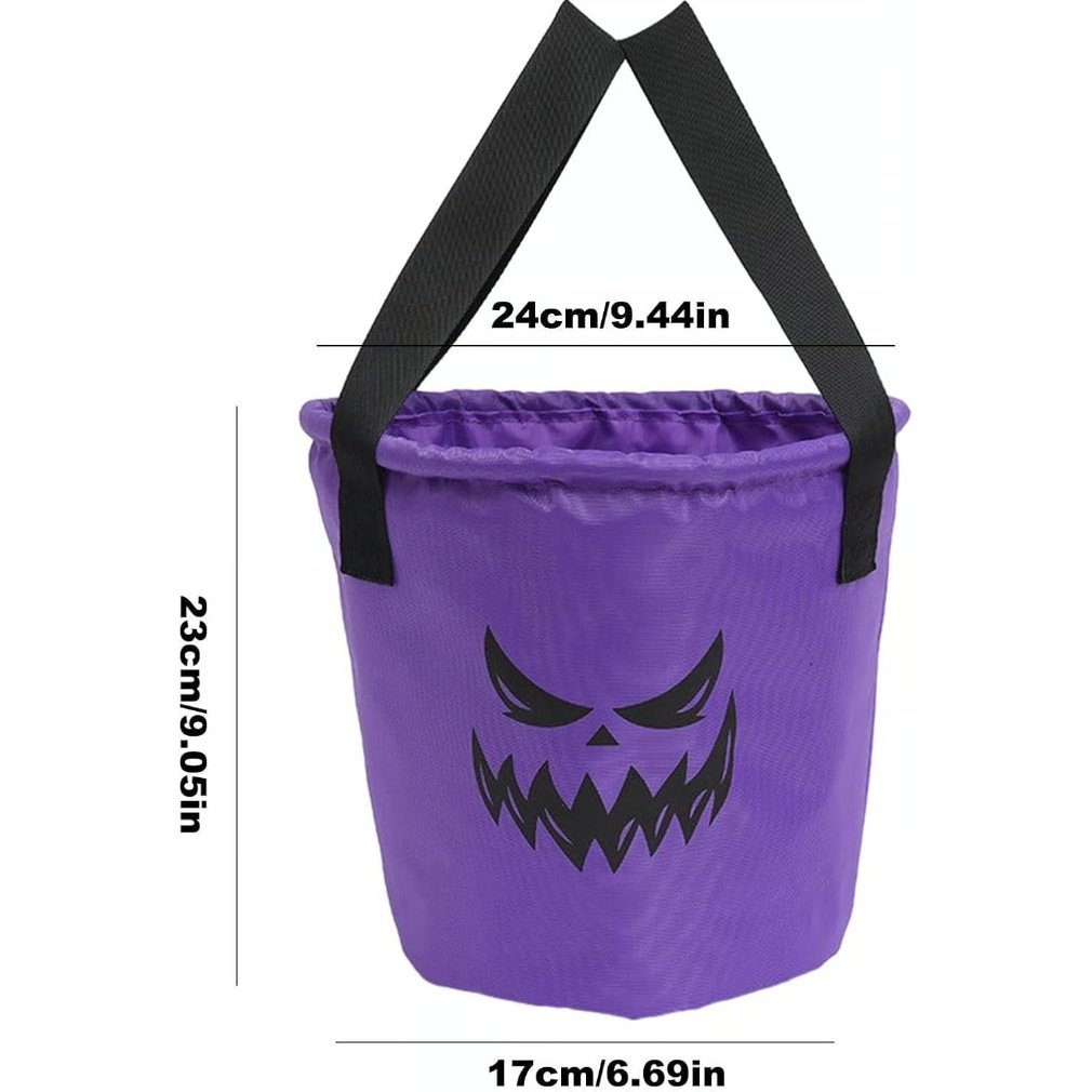 👻 Glow-in-the-Dark Halloween Candy Basket – LED Trick-or-Treat Bag