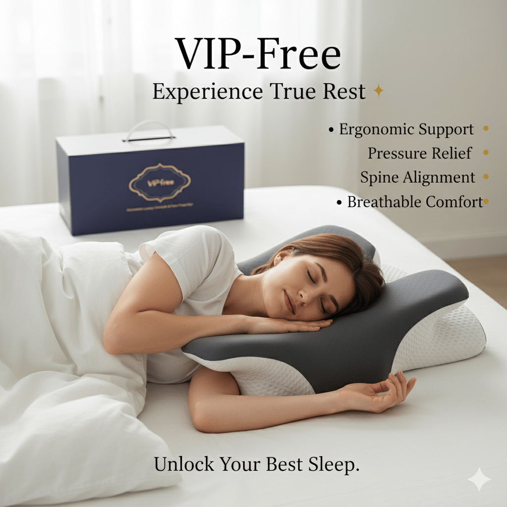 ⚡LAST DAY 50% OFF & Free Shipping🌈 VIPfree Cooling Memory Neck Pillow