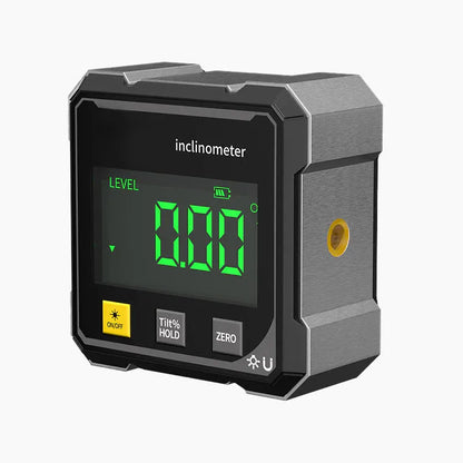 4-Side Magnetic Digital Angle Gauge with Laser