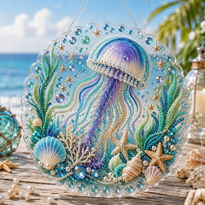 🔥 Last Day 49% OFF - 🌊✨Ocean Pearl Art DIY Hanging Ornament Kit