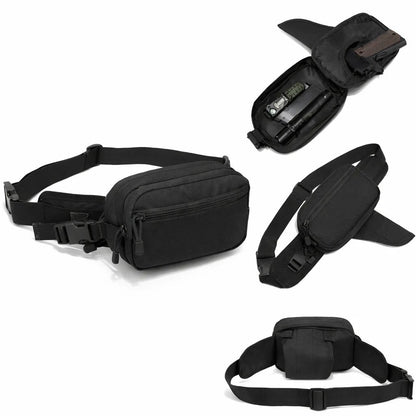 Multifunctional Concealed Carry Hip Bag with Rapid-Access Holster
