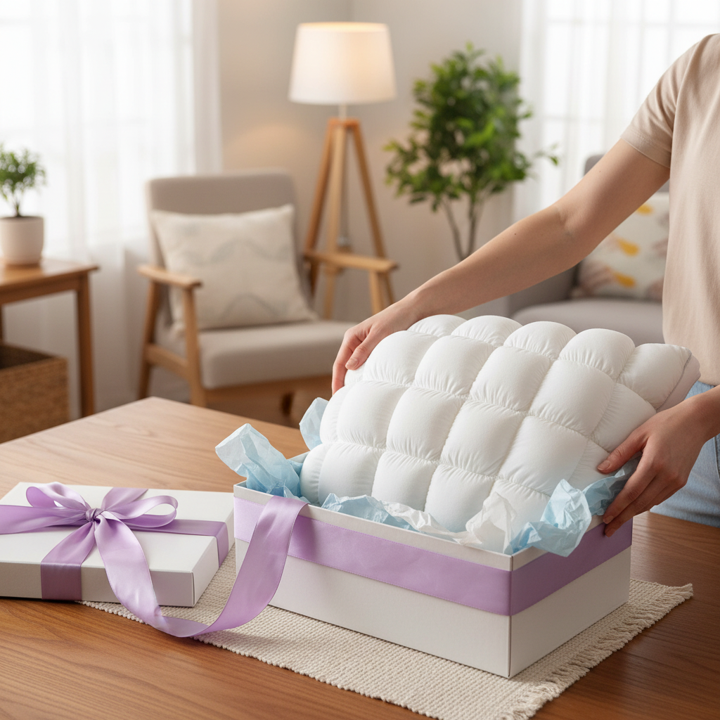 High-resilience fluffy French bread pillow