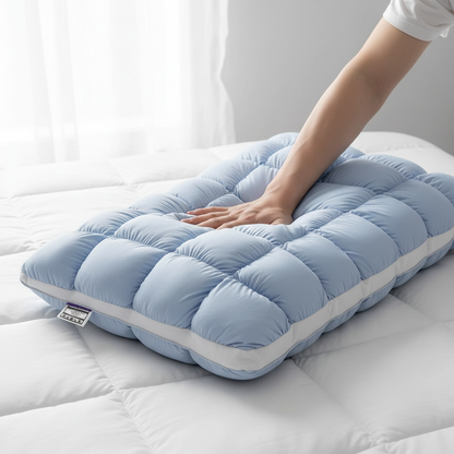 High-resilience fluffy French bread pillow