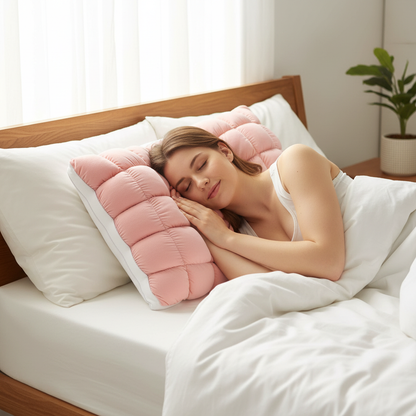 High-resilience fluffy French bread pillow